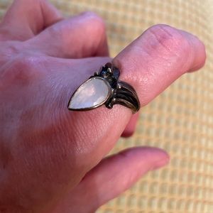 Bloodmilk Nyx’s Diadem in lovely moonstone.  Size 7.